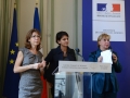 Viviane de Beaufort, Najat Vallaud-Belkacem et Agnès Bricard